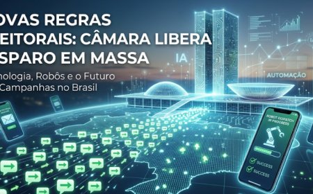 Novas Regras Eleitorais: Câmara Aprova Uso de Disparos em Massa e Restringe Bloqueio de Robôs